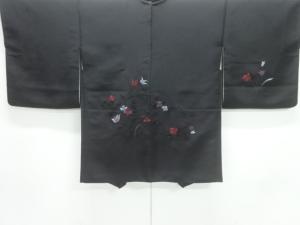 草花模様刺繍絵羽織